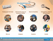 Tablet Screenshot of musikschulewagner.de